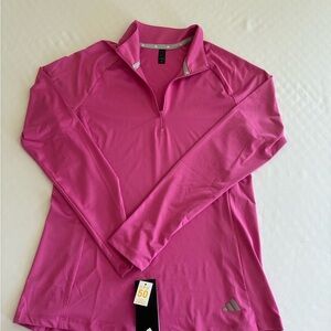 Adidas Women's Vibrant Pink Long Sleeve Tee